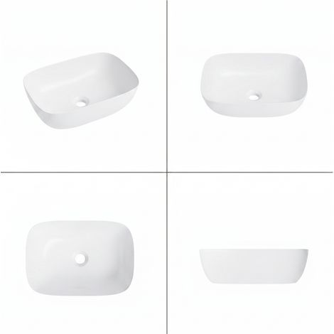 Lavabo da appoggio Helmken 49346000 (46x32) Bianco (1/5)