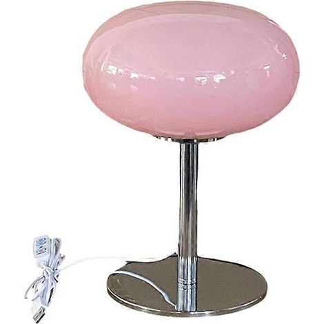 Lampe de table en forme de sucette, lampe de chevet avec 3 lampes USB à intensité variable de couleur pour la chambre, le bureau ou la lecture. (1/5)
