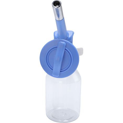 Bouteille d'eau suspendue pour chien, grande capacité, design à billes roulantes, distributeur d'eau à suspendre pour cage, chiot, chat, lapin, bleu (1/5)