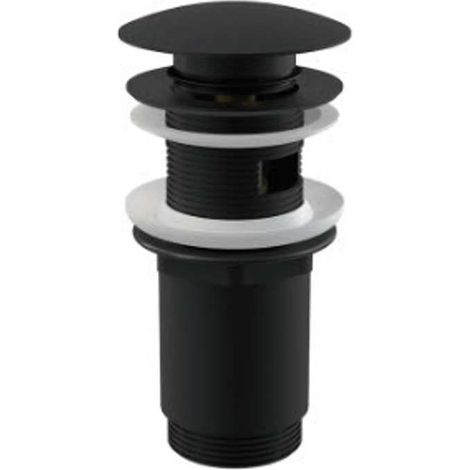 Alca Accesorios - Desagüe de lavabo, Click Clack, negro mate A392BLACK (1/2)