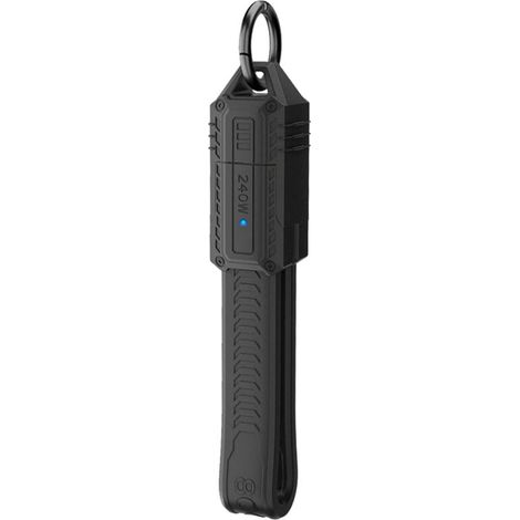 Cavo USB-C da 240 W con adattatore 4 in 1, 80 Gbps, copertura antipolvere – Ideale per viaggi, ufficio e uso esterno