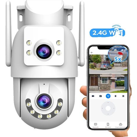 Cámara IP, doble lente, audio bidireccional, cámara de 4 MP (1/5)