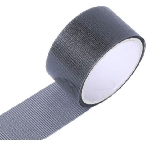 5 cm breites Bildschirm-Reparaturband, 2 Meter/Packung, stark klebend, wasserdicht, aus Glasfaser, Sofortabdeckung, abnehmbares Gitter (grau, 2 Stück)
