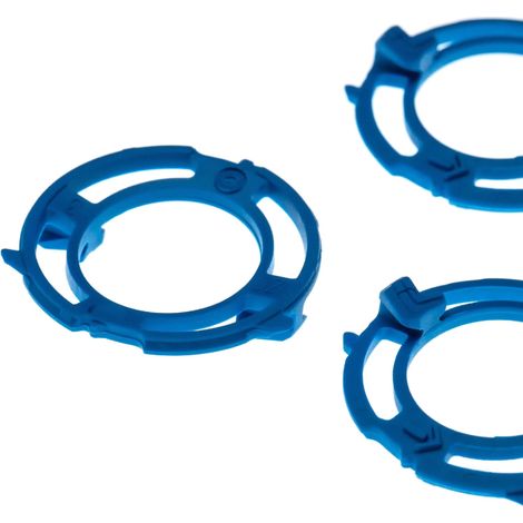 vhbw 3x Scherkopfhalter kompatibel mit Philips S5000, S5013, S5050, S5070, S5075, S5077, S5079, S5080, S5082 Rasierer, blau