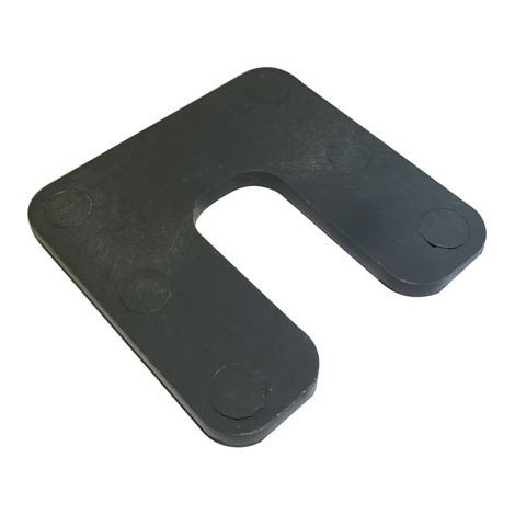 Moncoffrage – Cale plastique de réglage forme U 70x70 mm – Épaisseur 5 mm – Sac de 125 cales pour ajustement béton et bois (1/2)