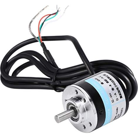 Encodeur rotatif incrémental 600 ps/s pour moteur AB biphasé, arbre de 6 mm, plage de tension d'entrée 5 V-24 V (1/4)