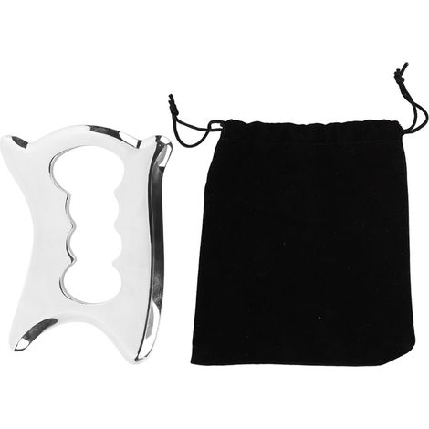 Planche Gua Sha en acier inoxydable 304 - outil de grattage d'acupuncture, massage bien-être, soin santé (1/5)