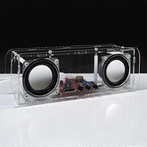 Kit d'enceinte Bluetooth DIY, mini amplificateur stéréo USB pour la maison, kit électronique DIY pour s'exercer à la soudure (sans soudure) (1/4)