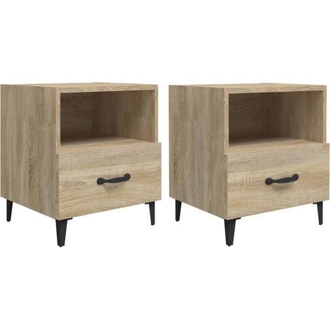 Maison Exclusive - Mesitas de noche 2 unidades madera contrachapa