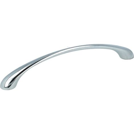 Möbelgriff Schrankgriff Schubladengriff glänzend Chrom Zamak 128mm (1/3)