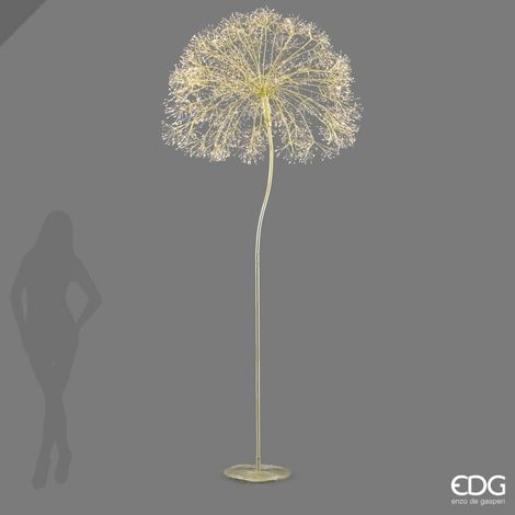 EDG Enzo De Gasperi Decoro Tarassaco Rich Luminoso Gold H280 Ø100 cm con MicroLED IP44 – Decorazione Natalizia (1/3)