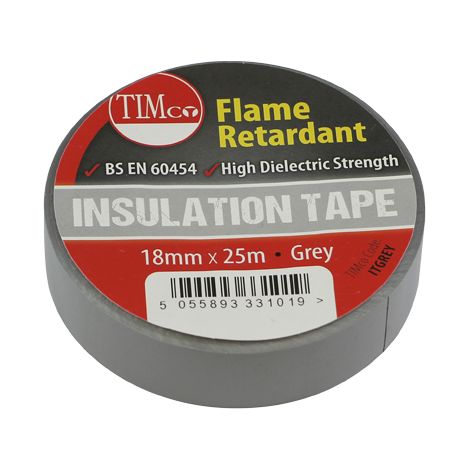 TIMCO PVC Insulation Tape Grey - 25m x 18mm