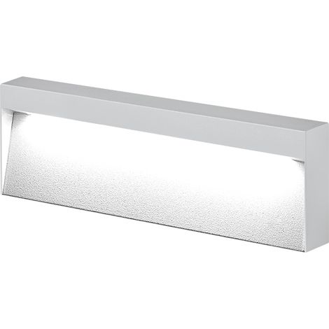 Applique LED KIKI 8W 3000K IP65 - Structure en Aluminium Blanc pour Extérieur, Lampe de Balise Murale Angle Lumineux 50° - Groupe Rossini (1/5)
