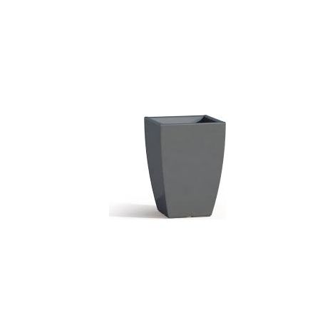 VASO ALTO IN RESINA MONACIS PRISMA SQUARE H 50 cm. VARI COLORI - Colore: Marrone (1/5)