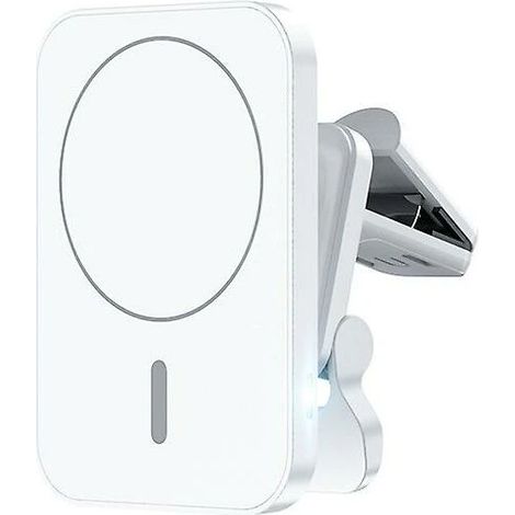 Chargeur magnétique sans fil 15 W pour voiture, support magnétique pour téléphone portable, station de charge rapide, fixation sur grille d'aération (1/4)