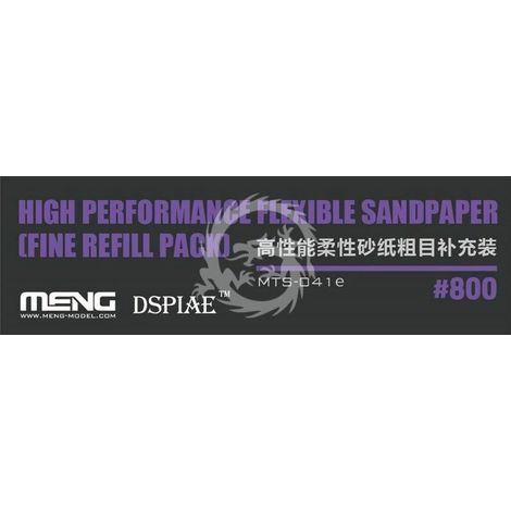 Recharge de papier de verre éponge Meng MTS-041e grain fin 800 (1/2)