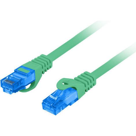 Cable de conexión Lanberg S/FTP cat.6A 3m lszh CCA fluke aprobado verde (1/3)