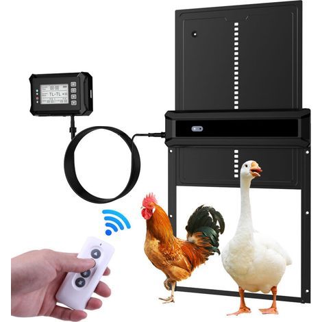Automatic Chicken Coop Door with Light Sensor - Fully Watertight Chicken Coop - Induction-Controlled Chicken Coop Door - Chicken Coop Door (1/4)
