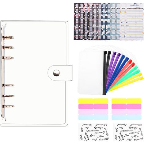 Classeur Budget PVC Transparent, Organiseur Financier pour Domicile Bureau Voyage, Planificateur de Budget (1/5)