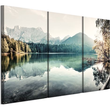 Quadro su tela italiana 90 x 60 cm trittico - stile classico - natura Quadro su tela italiana 120 x 80 cm trittico - stile classico - natura (1/5)