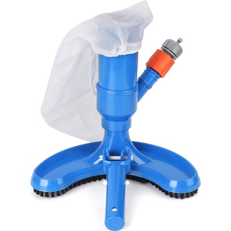 Kit de nettoyage pour piscine avec brosse à jet et aspirateur (1/2)