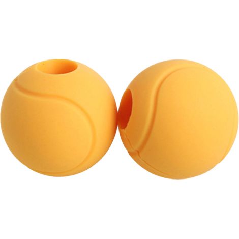 Grip Silicone Pour Halteres Et Barres - Diamètre Intérieur 25 mm À 30 mm - Jaune - Par 2 (1/5)