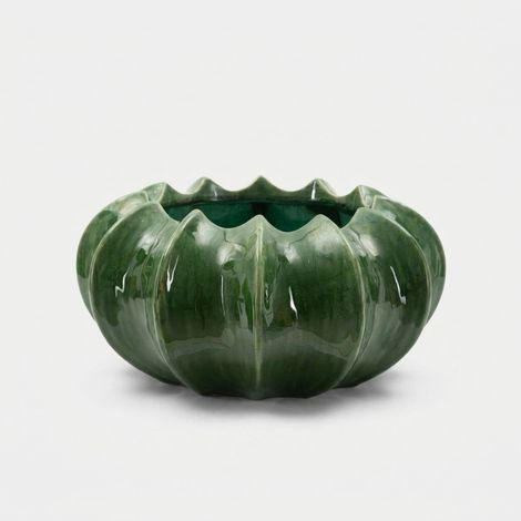 Dekorative Vase Mauro Ferretti tiefgrün 31x16 cm (1/5)