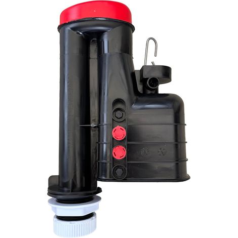Double siphon de chasse d'eau WRAS 20,3 cm avec trop-plein intégré, chasse variable pour économiser l'eau (1/5)
