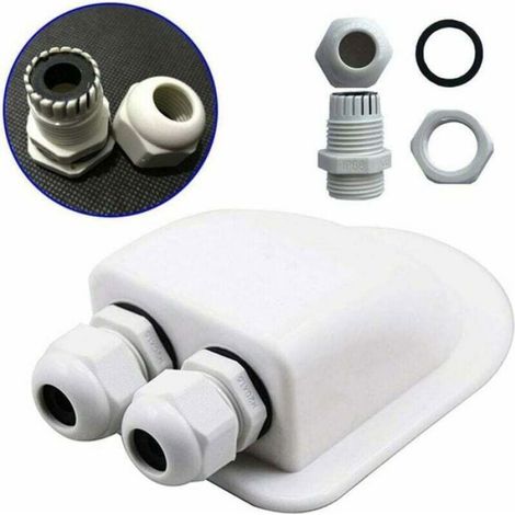 Passe-Câble De Toit - ABS Résistant Aux UV - Étanche IP68 - Pour Câbles 2 À 6 Mm - 1 Pièce (1/4)