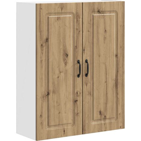 Meuble Haut De Cuisine Armoire de cuisine - Chêne artisanal 80 x 31 x 100 cm fr32909 (1/5)