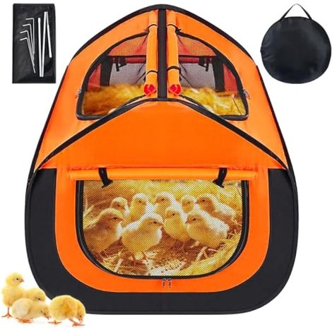Parc pour Petits Animaux, Cages pour Poussins Caneton, Enclos Portable pour Chiot Chat Lapin, Enclos pour Chat extérieur Parc Chiot Cloture Anti Fugue Chien Enclos Tortue Lapin Cochon d'Inde (1/5)