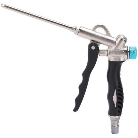 Pistolets de soufflage à 2 voies réglables souffleur de poussière à circulation d'air outil de pulvérisation de poussière à haute pression longue buse accessoires pneumatiques industriels pour l'intér