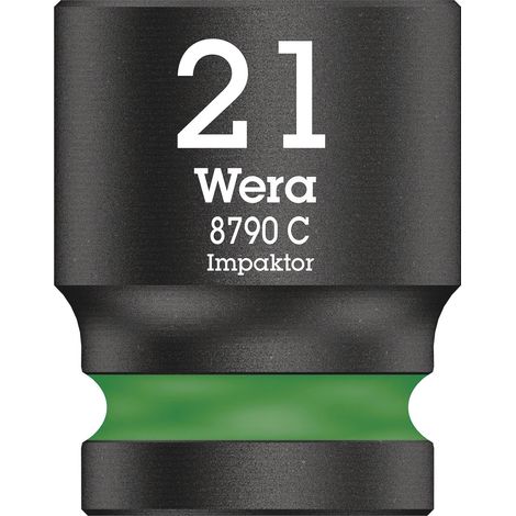 Wera Impaktor Bussola nera 21 mm a sei lati 38 mm (1/4)