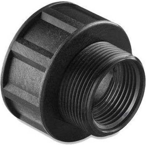 Adaptador Deposito Macho - Hembra  Medidas  Accesorios Fontanería: 1''1/2-1''