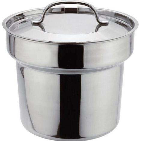 APS Marmite à soupe 18/10 inox, avec couvercle, contenance  4,20 litres