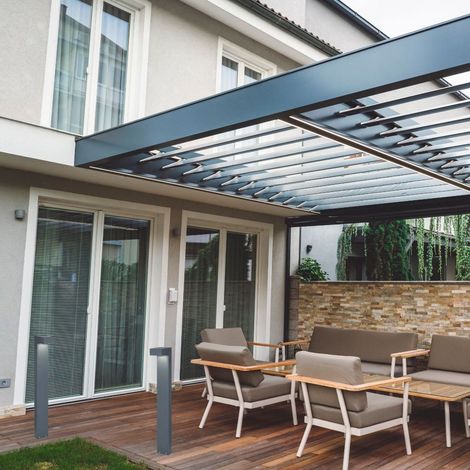 Ideal Lux Sirio - Grande borne d'extérieur à 2 ampoules anthracite IP44, G9 (1/2)