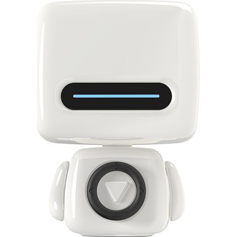 Tragbarer kabelloser Bluetooth-Lautsprecher mit kraftvollem Klang, ideal für Zuhause, Partys und im Freien, weiß. (1/5)
