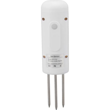 Drahtloser Bodenfeuchtesensor, APP Echtzeitüberwachung Bodentemperatursonde IP67 Wasserdichter Bodentester Tragbarer Bodenfeuchtesensor für Garten, Bauernhof