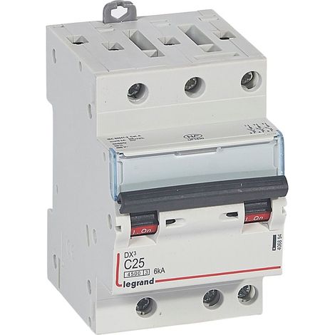 DX³ Disjoncteur 3P courbe C 25A 4,5kA/6kA 3M - LEG406894