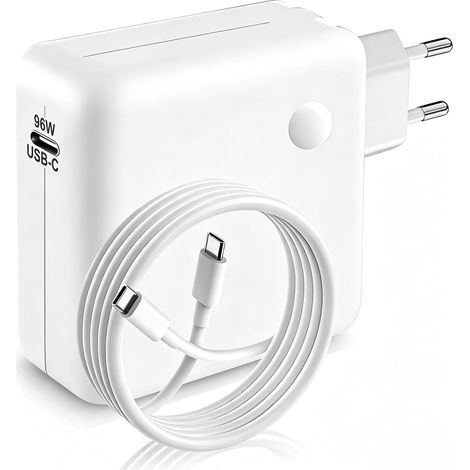 96W Chargeur USB C Super Rapide, Compatible avec Mac Book Air M3 M2 M1, Mac Book Pro 16,15,14,13 Pouces 2024, 2023, 2022, 2021, iPad Pro 12.9, 11 Pouces avec Tous Les appareils USB C (1/5)