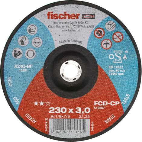 Disco da taglio fischer fcd-cp 230 mm extra sottile senza ferro