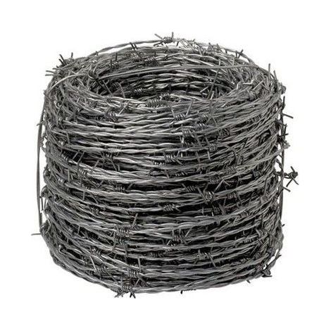 Wolfpack – Fil de fer barbelé galvanisé 250 mètres 1,7 mm – Espacement 15 cm – Pour chantiers humides et terrains accidentés
