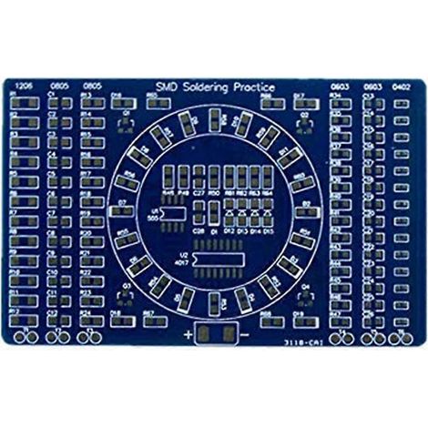 Rotierende LED SMD NE555 Lötübungsplatine DIY-Kit Fanny Skill--