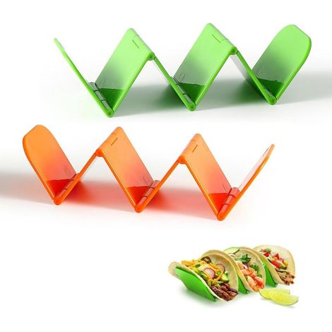 Plateau Réutilisable pour Tortillas et Crêpes 2 Pièces Fête Pique-Nique (1/4)