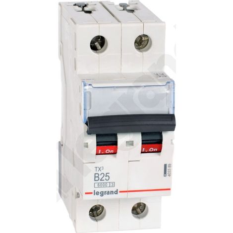 Interruttore automatico S 302 2P B 25A 6000A TX3 (1/4)