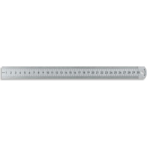 Maßstab biegsam Federbandstahl rostfrei Teilung A:1/1mm+1/1mm 500/30x1mm