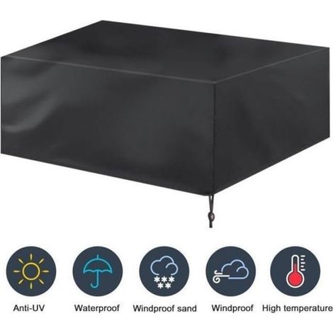 18012074cm-Housse pour Mobilier de Jardin Étanche Bâche Couverture Housse de Protection Meuble Table Salons de Jardin Pation (1/3)