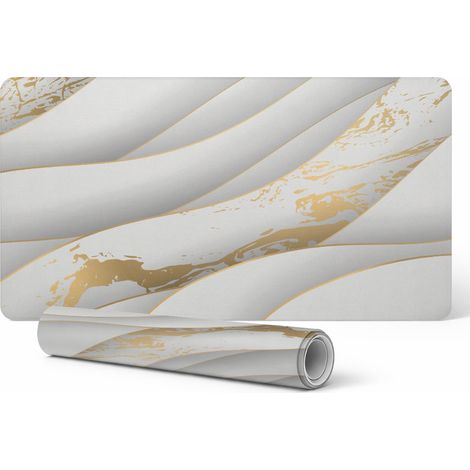 Tapete de juego resistente con dise帽o de l铆neas onduladas, 120 x 60 cm.