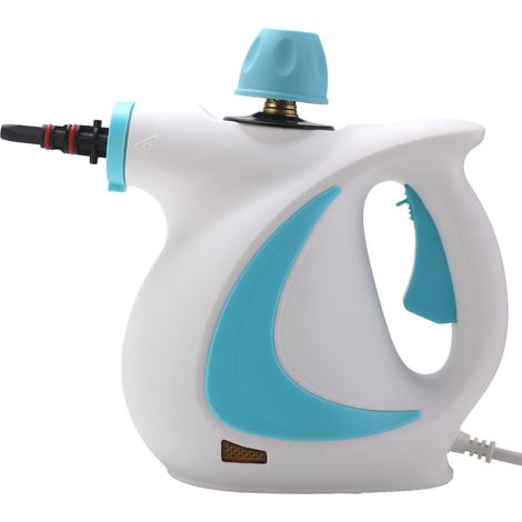 Ce nettoyeur vapeur multifonctionnel est livré avec 12 accessoires et est un nettoyeur vapeur haute pression portable. (1/4)