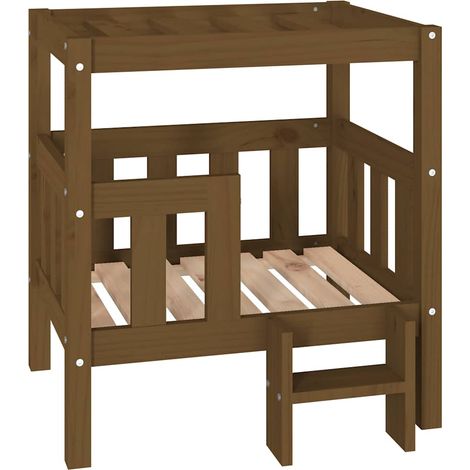 Cuccia per Cani Ambra 65,5x50,5x70 cm in Legno Massello di Pino vidaXL